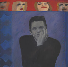 Pauline Boty: Portrait of Derek Marlowe with Unknown Ladies